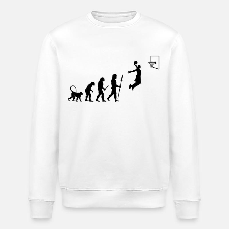 Évolution du basketball - Sweat bio ROLLER Stanley/Stella Unisexe - blanc