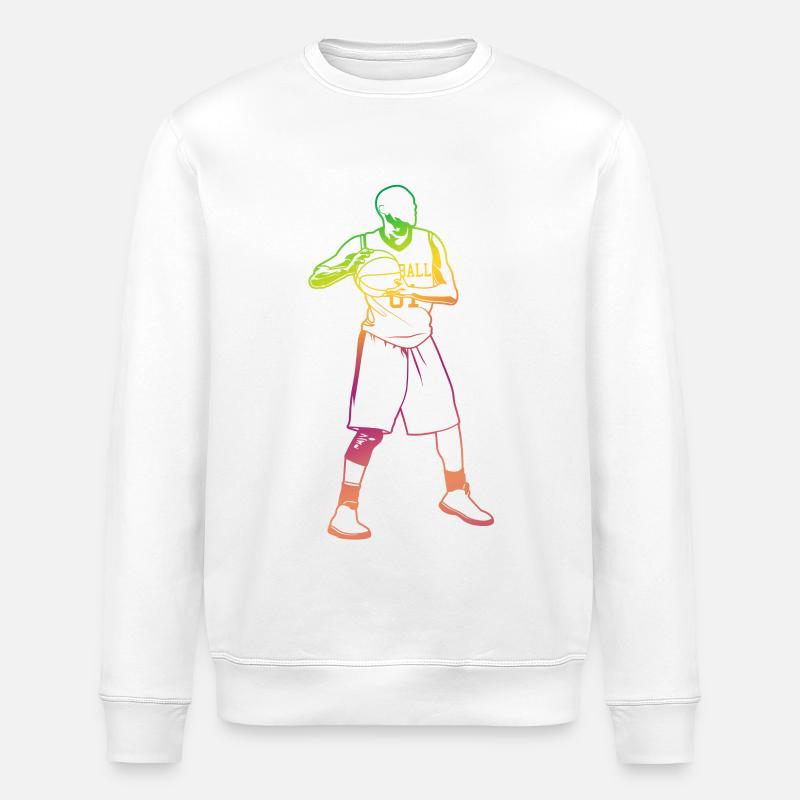 Basketteur - Sweat bio ROLLER Stanley/Stella Unisexe - blanc