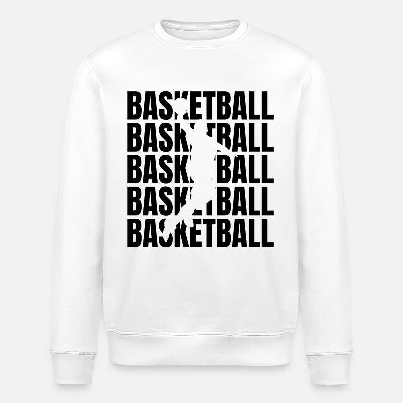 Basketteur - Sweat bio ROLLER Stanley/Stella Unisexe - blanc