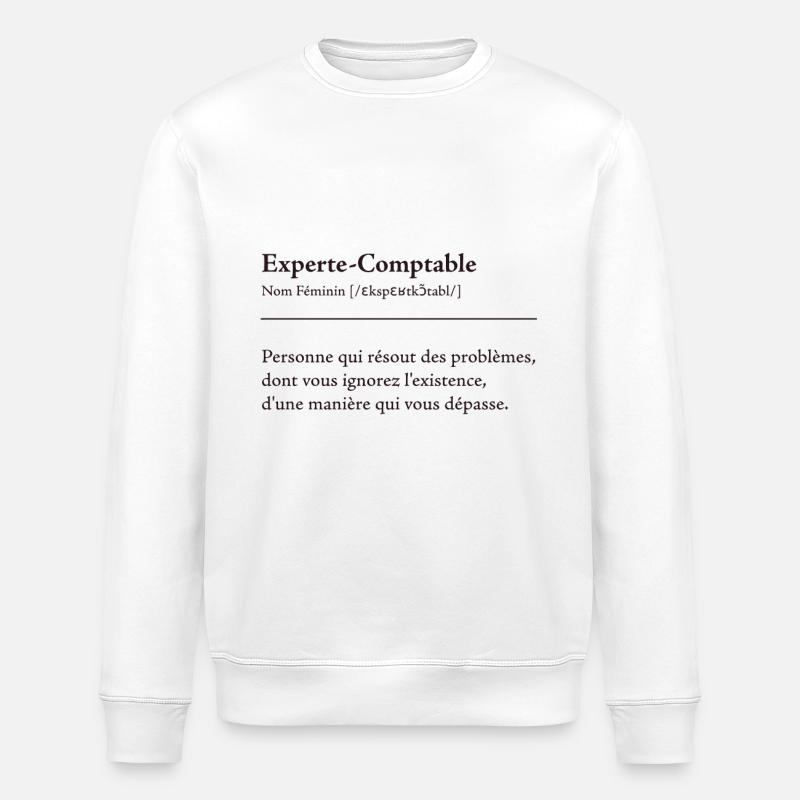 Experte Comptable Definition - Sweat bio ROLLER Stanley/Stella Unisexe - blanc