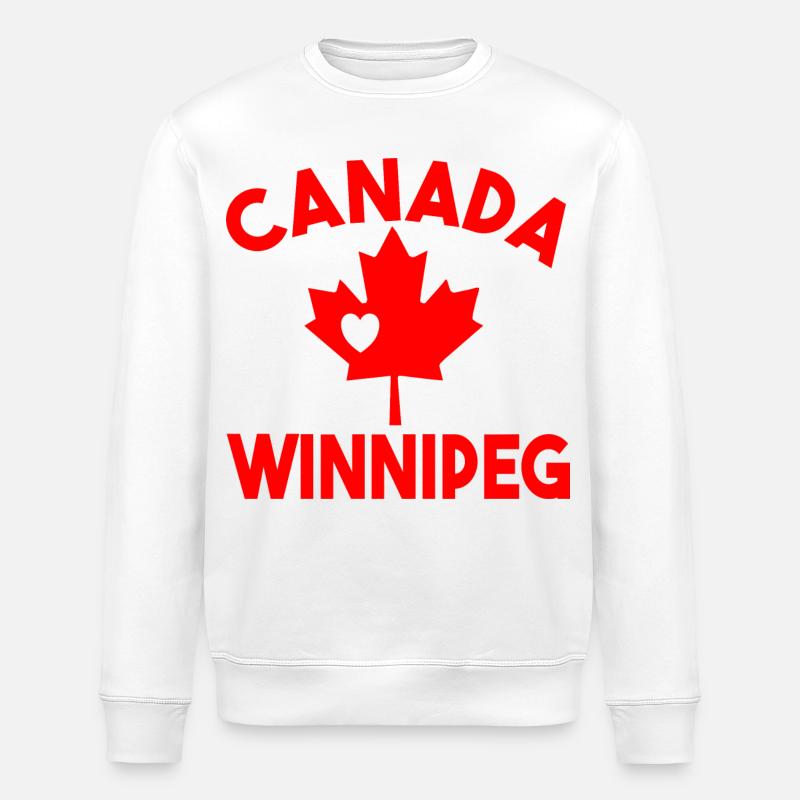 Kanada Winnipeg Manitoba - Stanley/Stella Unisex Bio-Sweatshirt ROLLER - Weiß