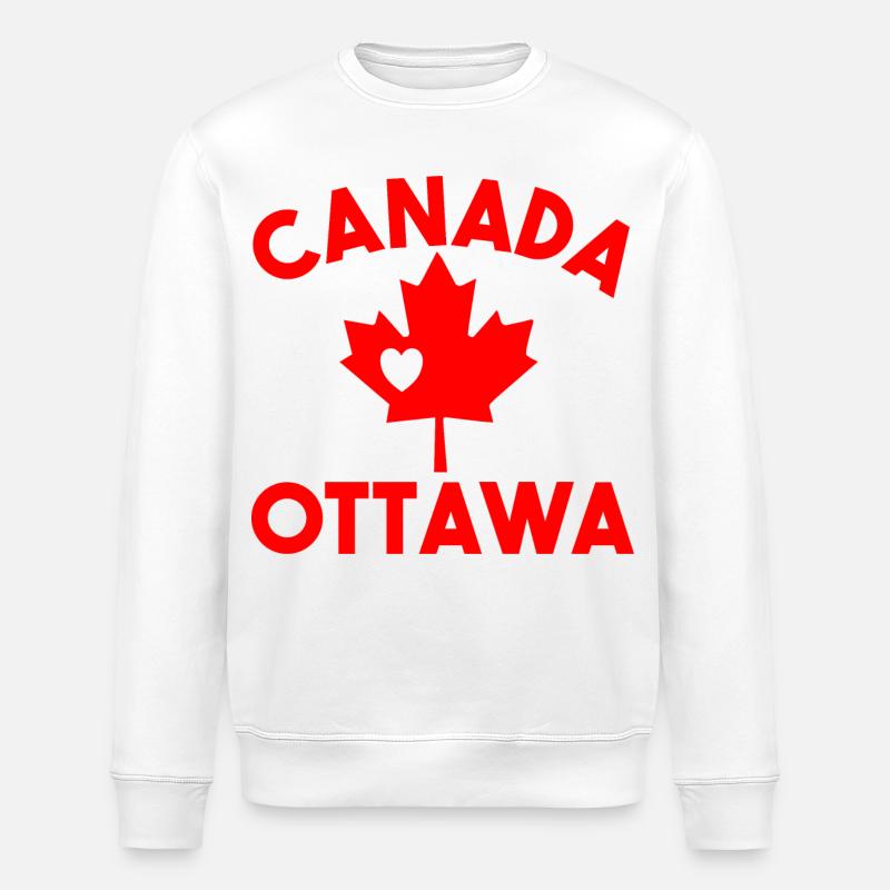 Kanada Ottawa Ontario - Stanley/Stella Unisex Bio-Sweatshirt ROLLER - Weiß