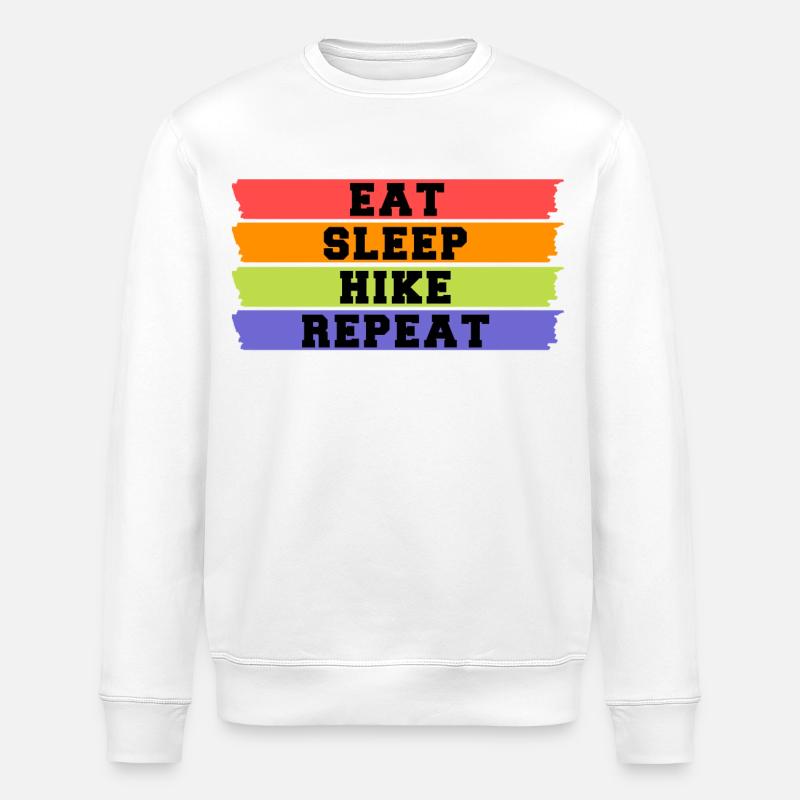 Wanderung Statement Wanderer Bergwandern Klettern - Stanley/Stella Unisex Bio-Sweatshirt ROLLER - Weiß