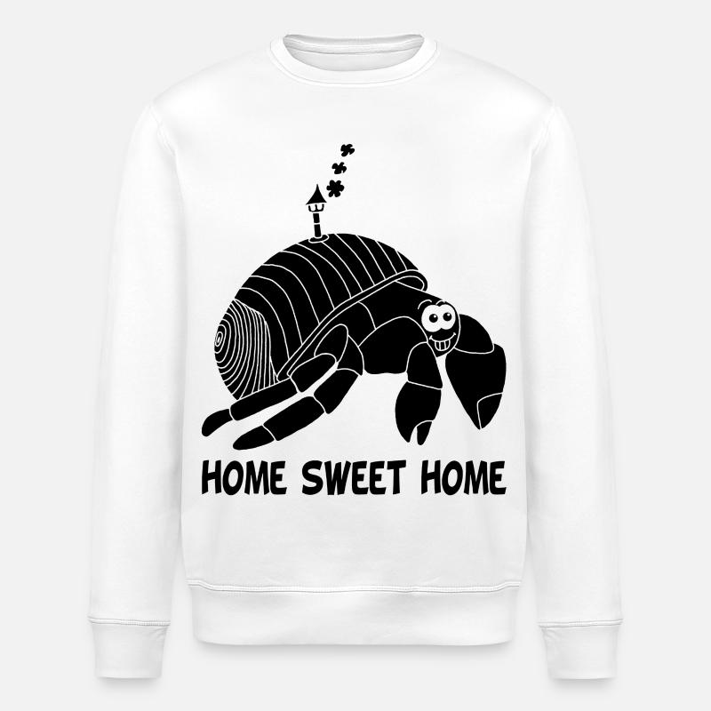 Neues Haus (schwarz) - Stanley/Stella Unisex Bio-Sweatshirt ROLLER - Weiß