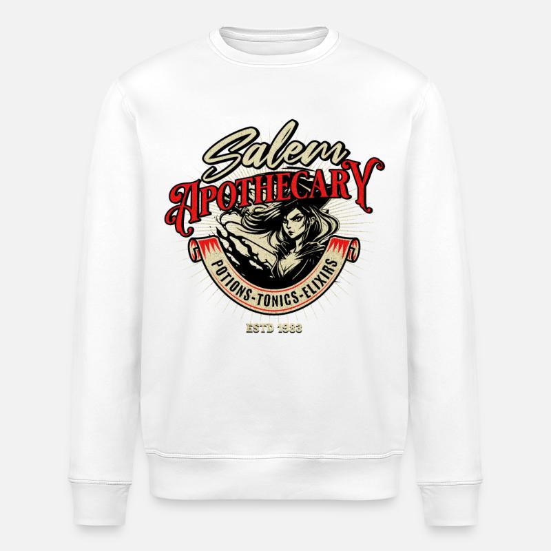 Salem Apotheker-Hexe - Stanley/Stella Unisex Bio-Sweatshirt ROLLER - Weiß