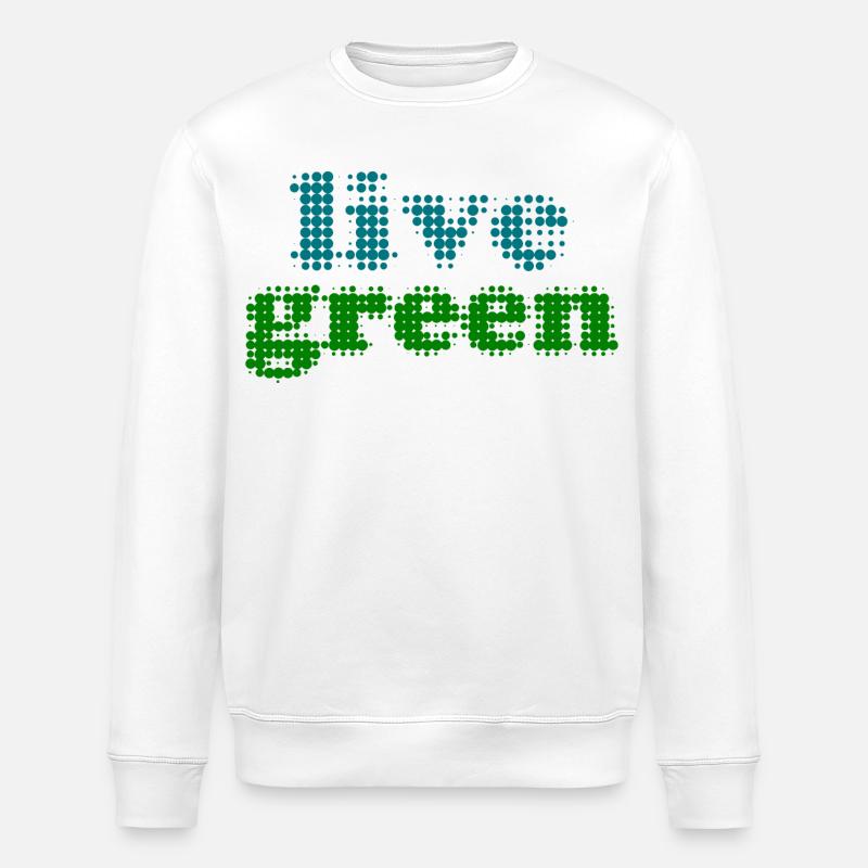 live green - Stanley/Stella Unisex Bio-Sweatshirt ROLLER - Weiß