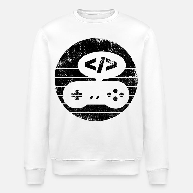 Videospiel Programmierer - Stanley/Stella Unisex Bio-Sweatshirt ROLLER - Weiß