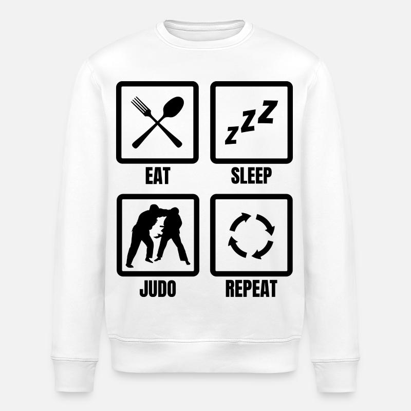 Judoka Routine - Sweat bio ROLLER Stanley/Stella Unisexe - blanc