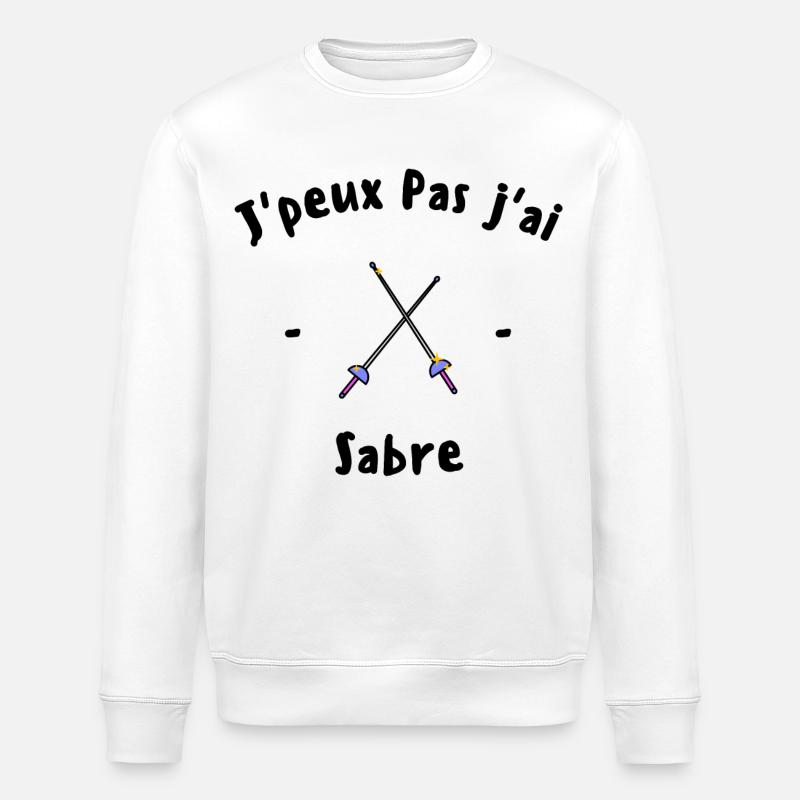 J peux pas j ai Sabre - Sweat bio ROLLER Stanley/Stella Unisexe - blanc