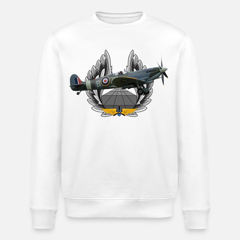 Spitfire - Stanley/Stella Unisex Bio-Sweatshirt ROLLER - Weiß