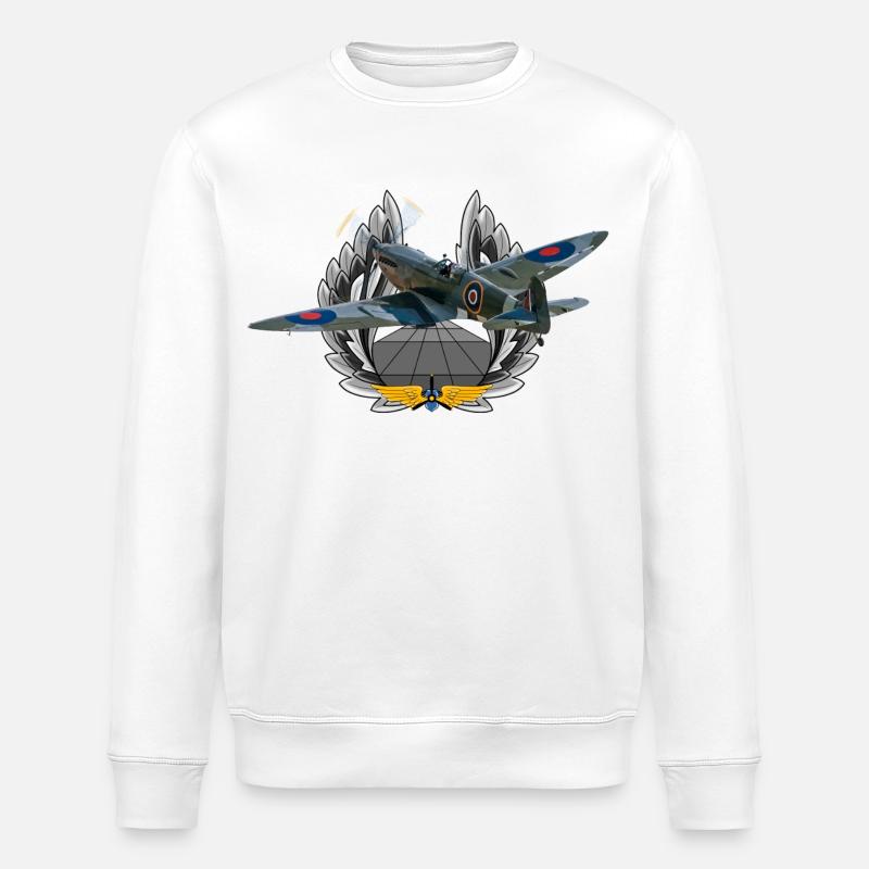 Spitfire - Stanley/Stella ROLLER Unisex Organic Sweatshirt - white