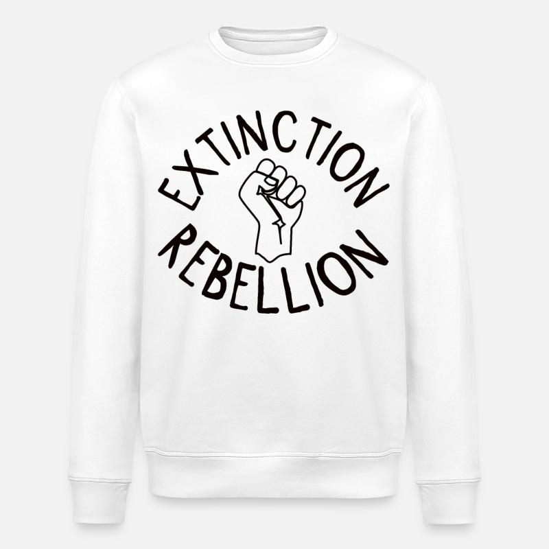 Extinction Rebellion Faust - Stanley/Stella ROLLER Unisex Organic Sweatshirt - white