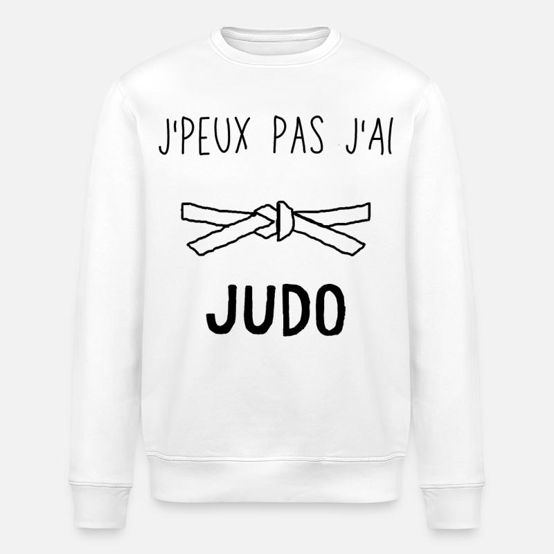 J Peux Pas J Ai Judo - Sweat bio ROLLER Stanley/Stella Unisexe - blanc