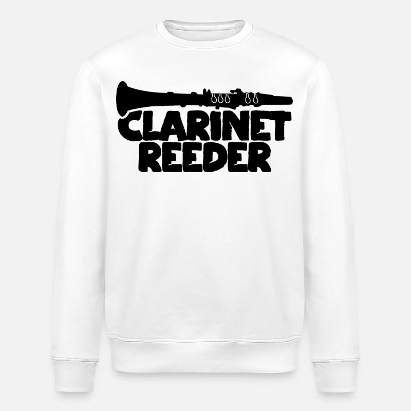 Embouchure de clarinette - Sweat bio ROLLER Stanley/Stella Unisexe - blanc