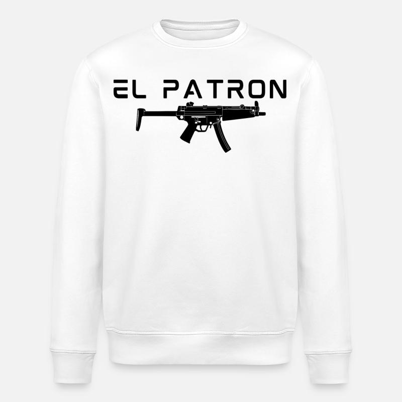 El Patron – Der Leader Look - Stanley/Stella Unisex Bio-Sweatshirt ROLLER - Weiß