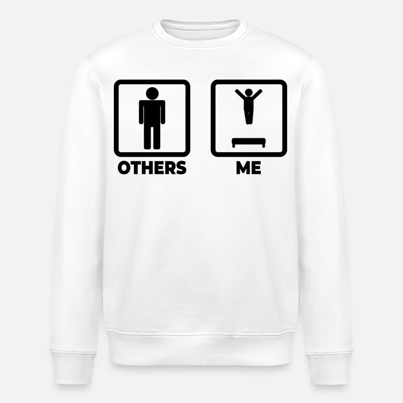 Trampolinspringen Zeitplan - Stanley/Stella Unisex Bio-Sweatshirt ROLLER - Weiß