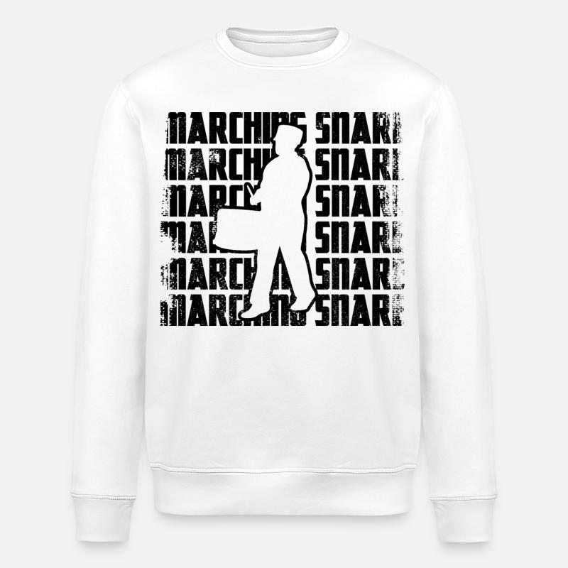Marching drummers - Stanley/Stella ROLLER Unisex Organic Sweatshirt - white