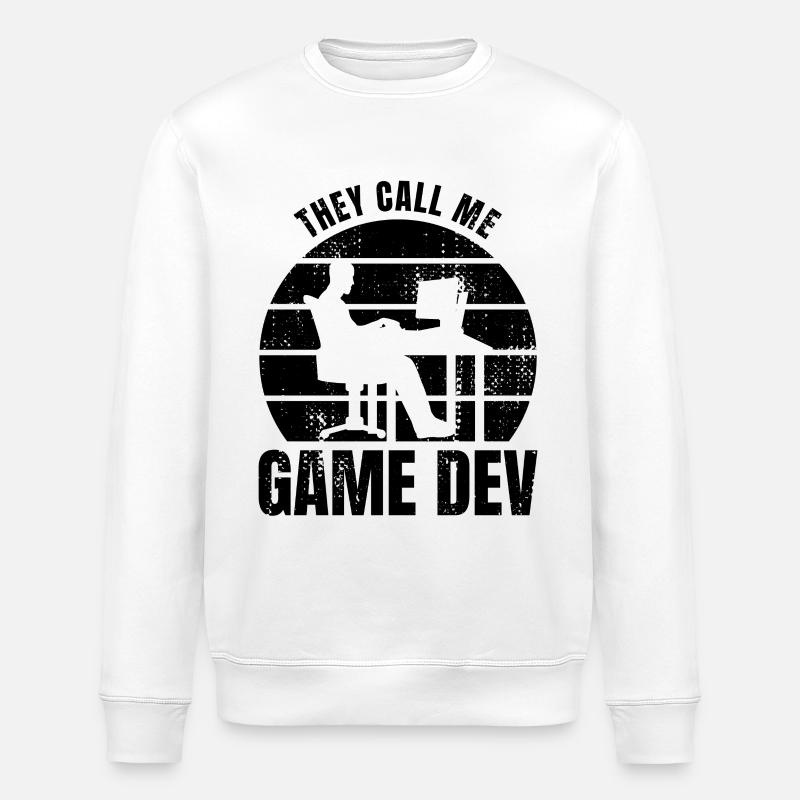 Game Developer - Stanley/Stella ROLLER Unisex Organic Sweatshirt - white