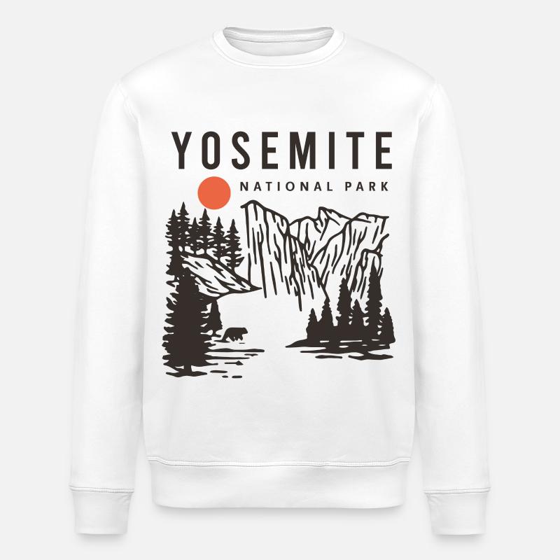Yosemite-Nationalpark - Stanley/Stella Unisex Bio-Sweatshirt ROLLER - Weiß