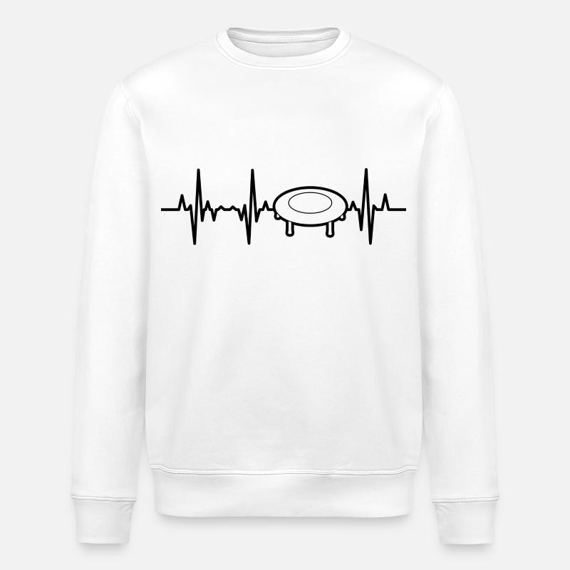 Trampoline Palpitations cardiaques - Sweat bio ROLLER Stanley/Stella Unisexe - blanc
