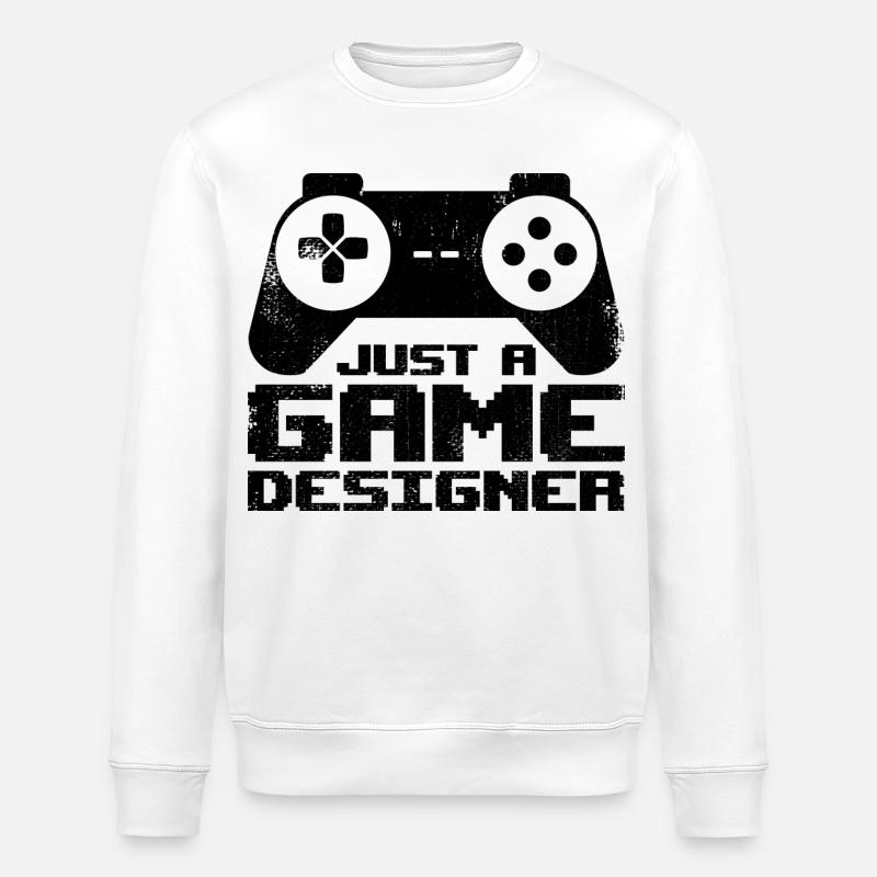 Just A Game Designer - Stanley/Stella Unisex Bio-Sweatshirt ROLLER - Weiß