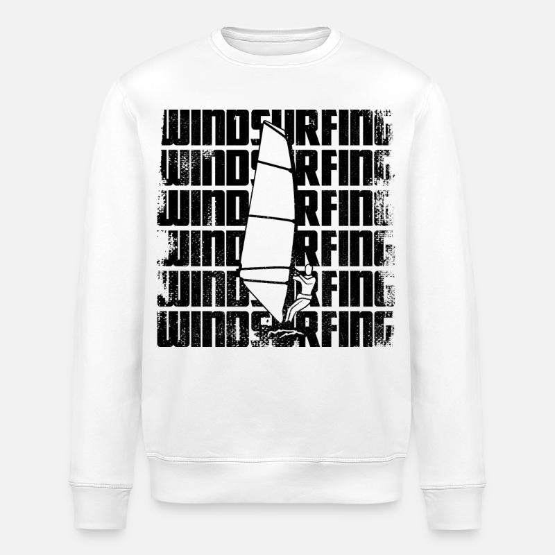 Planche à voile - Sweat bio ROLLER Stanley/Stella Unisexe - blanc