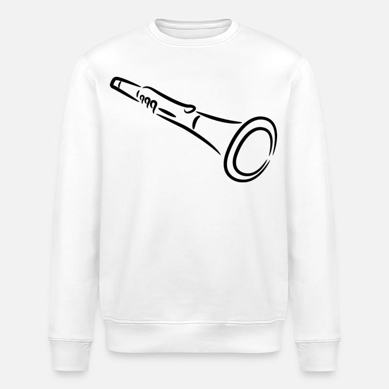 Klarinette - Stanley/Stella Unisex Bio-Sweatshirt ROLLER - Weiß