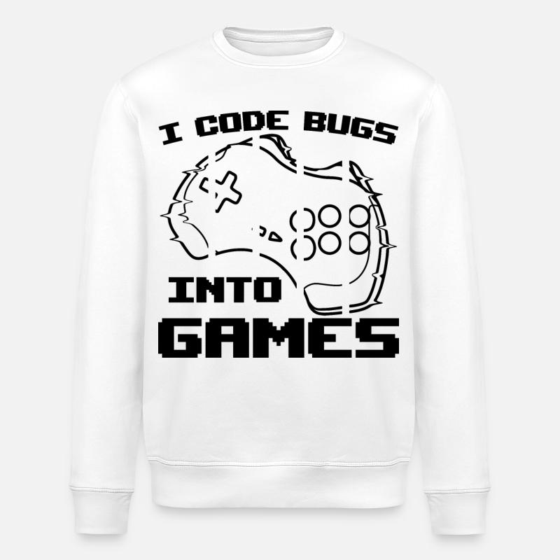 Videospiel Programmierer - Stanley/Stella Unisex Bio-Sweatshirt ROLLER - Weiß