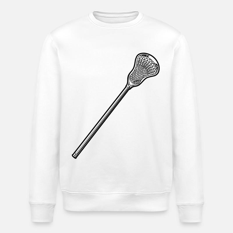 Lacrosse Schläger - Stanley/Stella Unisex Bio-Sweatshirt ROLLER - Weiß