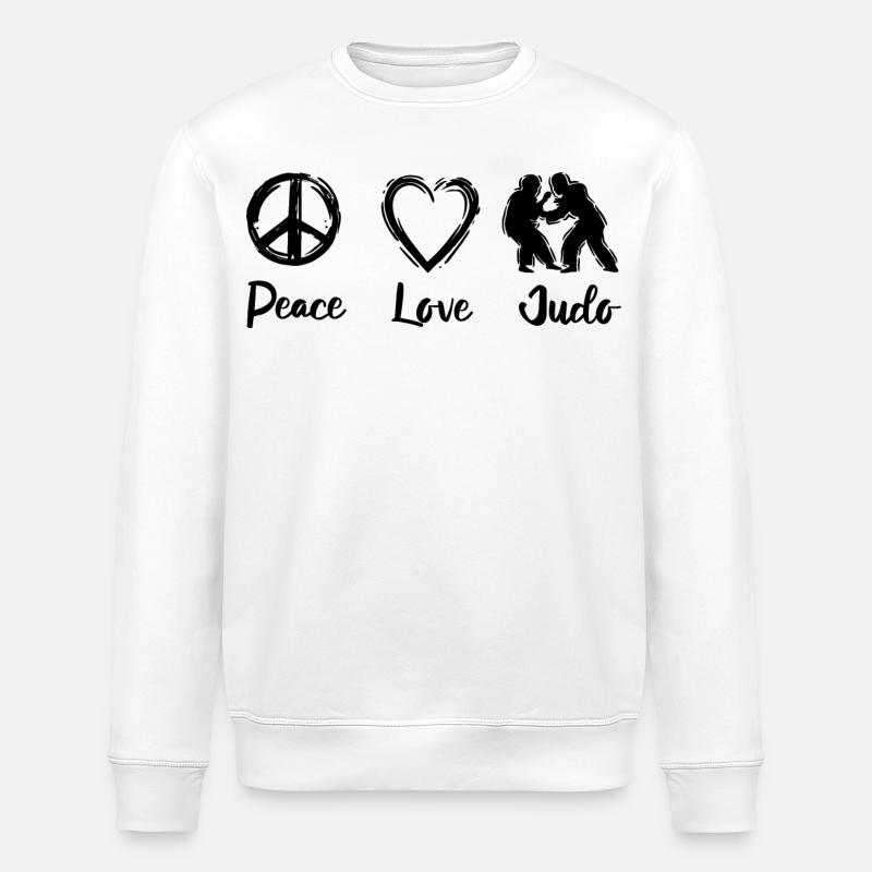 Judo Motivation - Stanley/Stella Unisex Bio-Sweatshirt ROLLER - Weiß