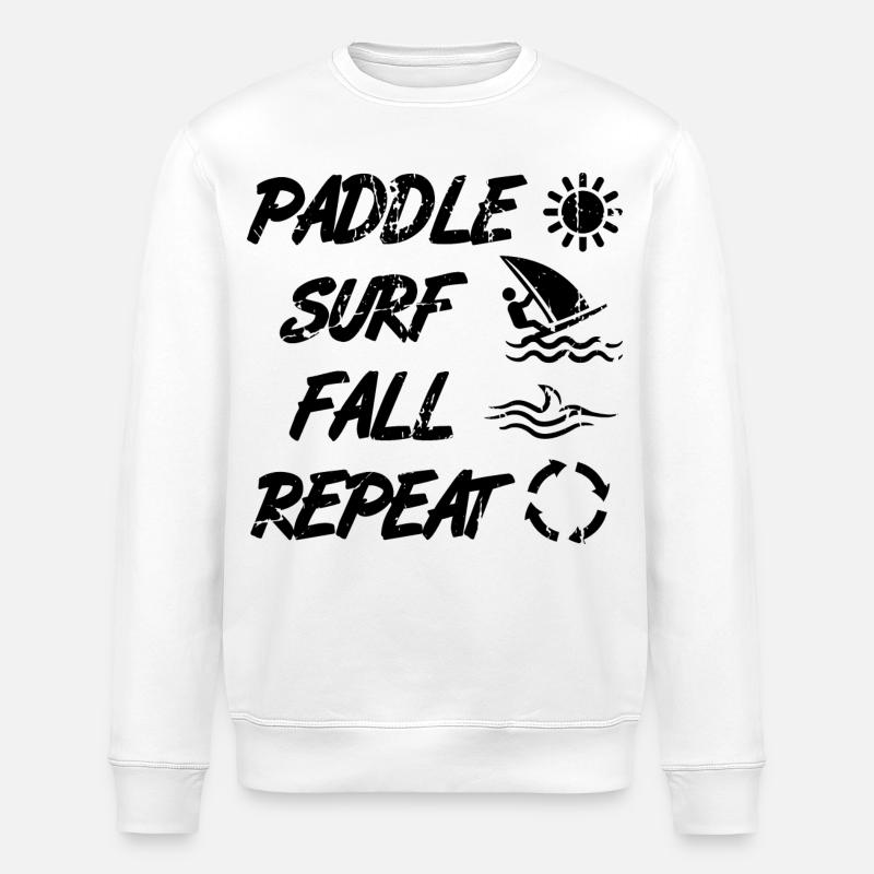 Windsurf Techniken - Stanley/Stella Unisex Bio-Sweatshirt ROLLER - Weiß