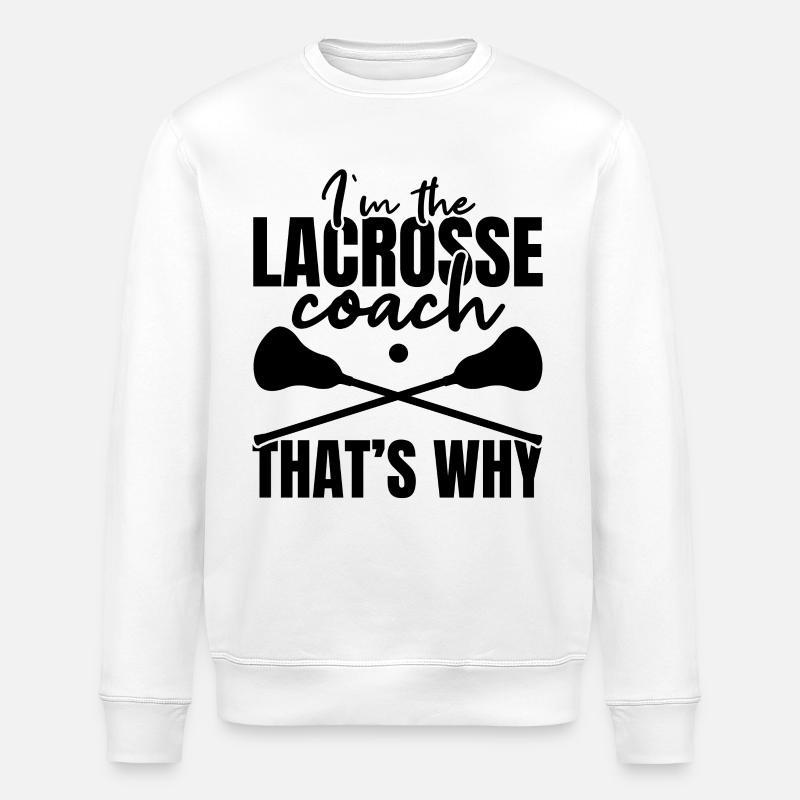 Lacrosse Coach - Stanley/Stella Unisex Bio-Sweatshirt ROLLER - Weiß