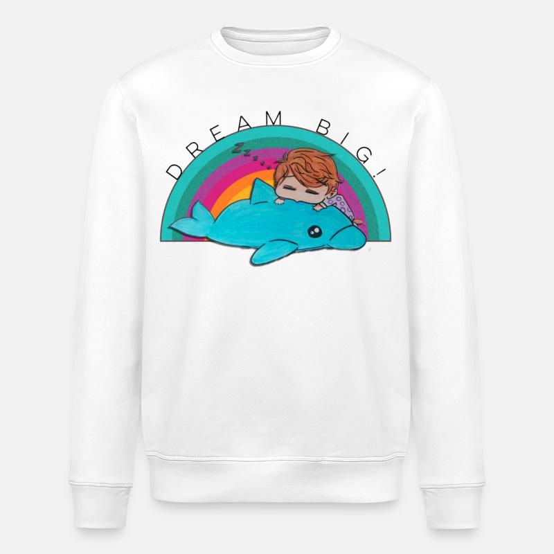 Für große Träume - Stanley/Stella Unisex Bio-Sweatshirt ROLLER - Weiß