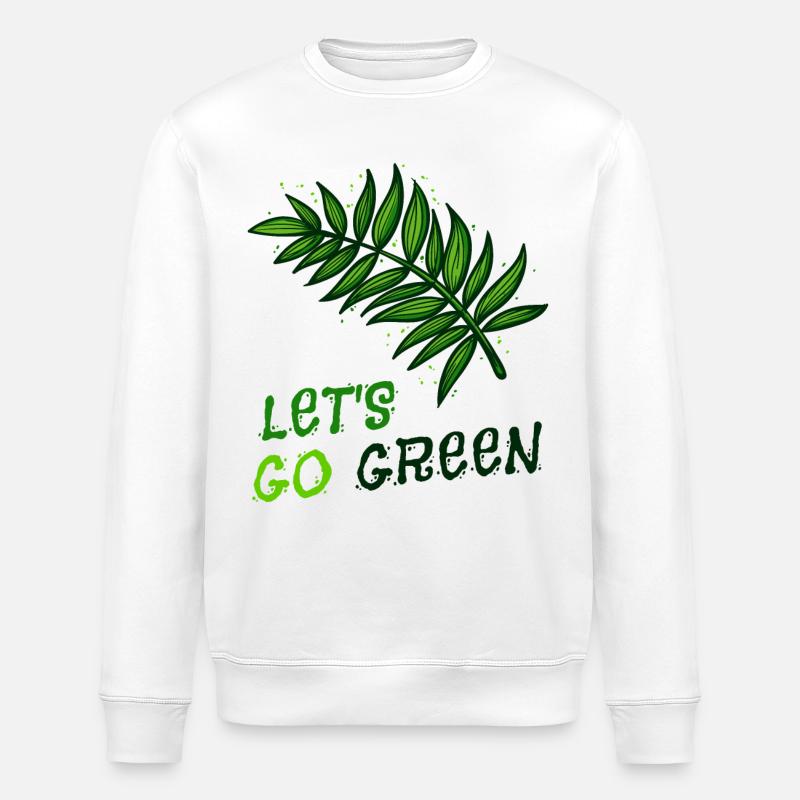 Umwelt Umweltschützer Statement Umweltfreundlich - Stanley/Stella Unisex Bio-Sweatshirt ROLLER - Weiß