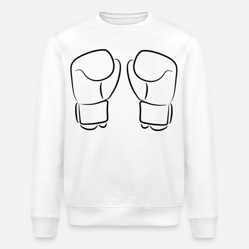 Kickboxhandschuhe - Stanley/Stella Unisex Bio-Sweatshirt ROLLER - Weiß
