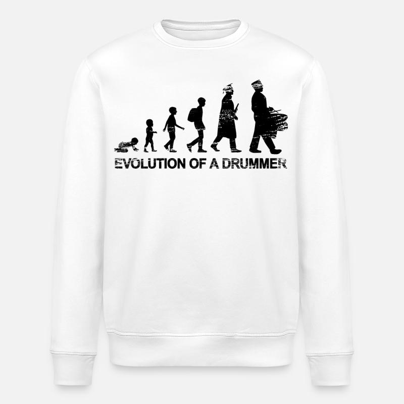 Entwicklung eines Trommlers - Stanley/Stella Unisex Bio-Sweatshirt ROLLER - Weiß