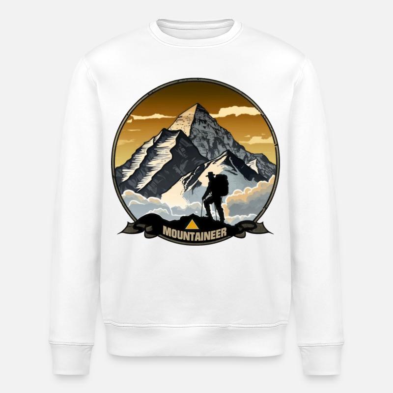 Bergsteiger - Stanley/Stella Unisex Bio-Sweatshirt ROLLER - Weiß