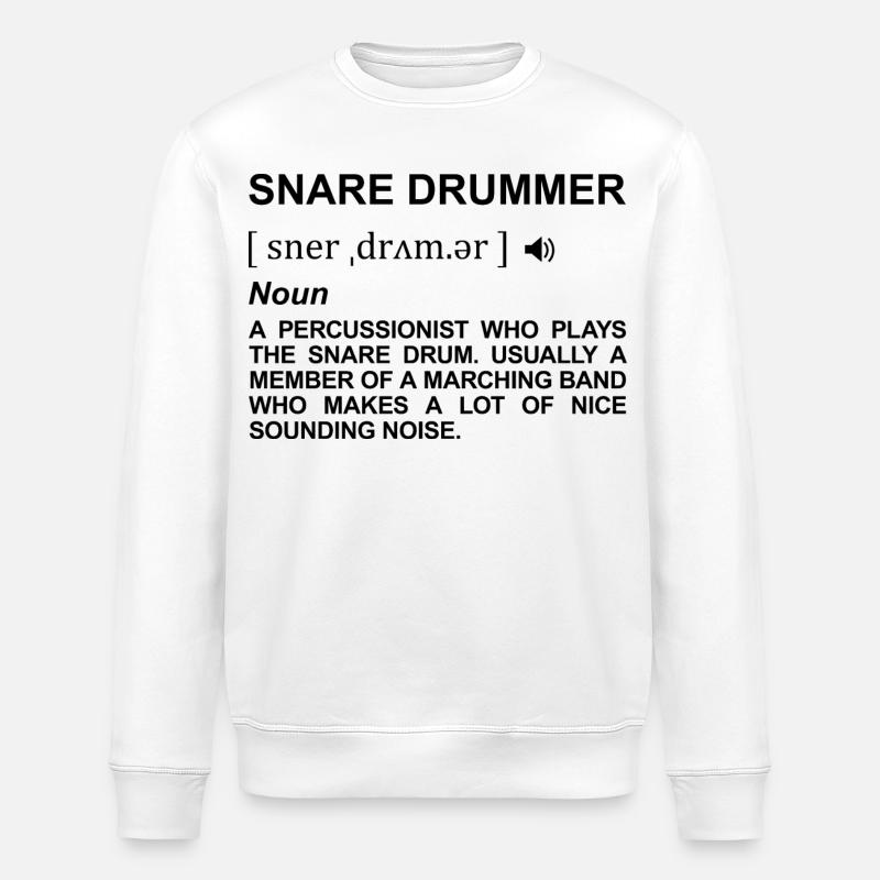 Dictionnaire du batteur - Sweat bio ROLLER Stanley/Stella Unisexe - blanc