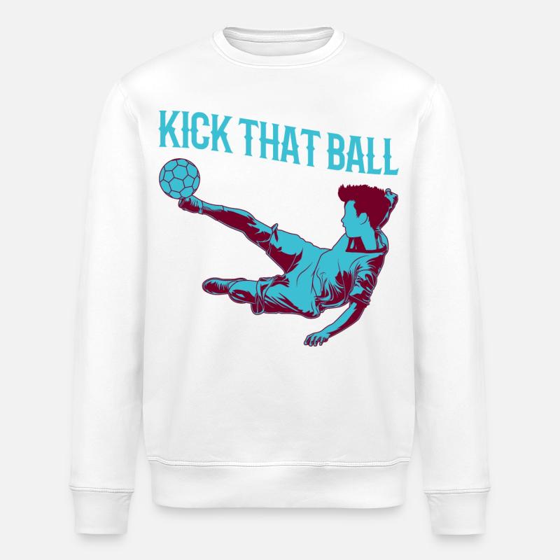 Fußballjunge - Stanley/Stella Unisex Bio-Sweatshirt ROLLER - Weiß