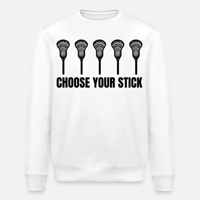 Choisissez votre bâton de crosse - Sweat bio ROLLER Stanley/Stella Unisexe - blanc