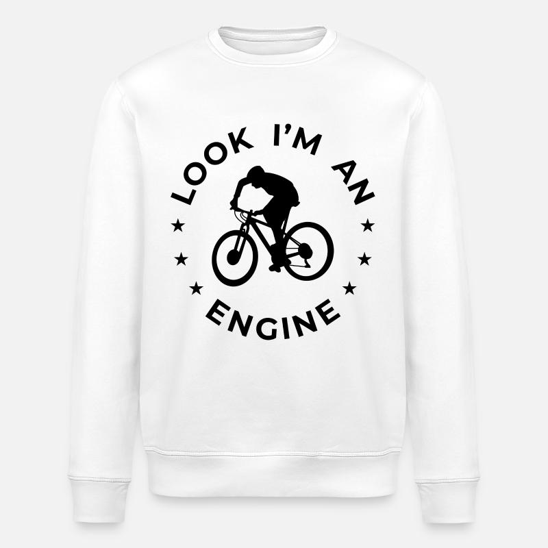 Look I'm An Engine - Stanley/Stella Unisex Bio-Sweatshirt ROLLER - Weiß