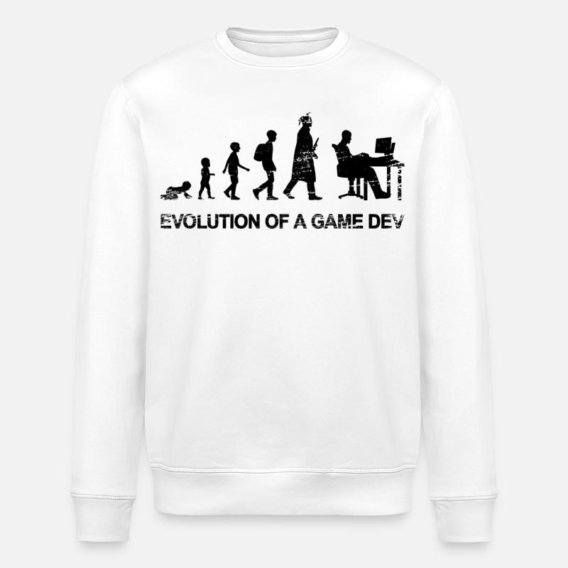 Entwicklung eines Spieleentwicklers - Stanley/Stella Unisex Bio-Sweatshirt ROLLER - Weiß