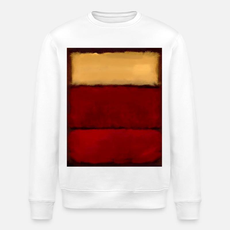 Rothko-Stil in digitalen Farben - Stanley/Stella Unisex Bio-Sweatshirt ROLLER - Weiß