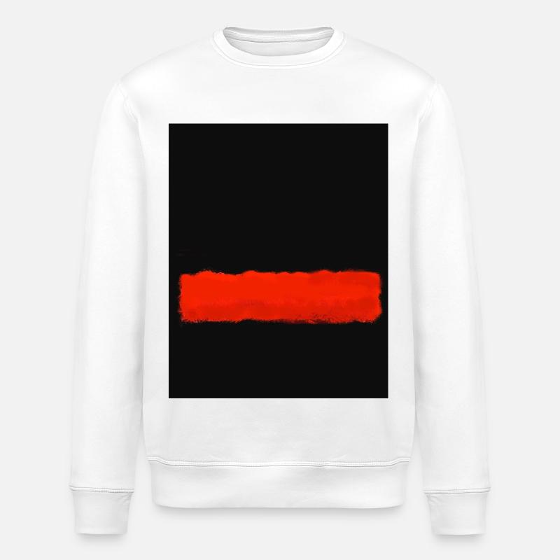 Rothko-Stil in digitalen Farben - Stanley/Stella Unisex Bio-Sweatshirt ROLLER - Weiß