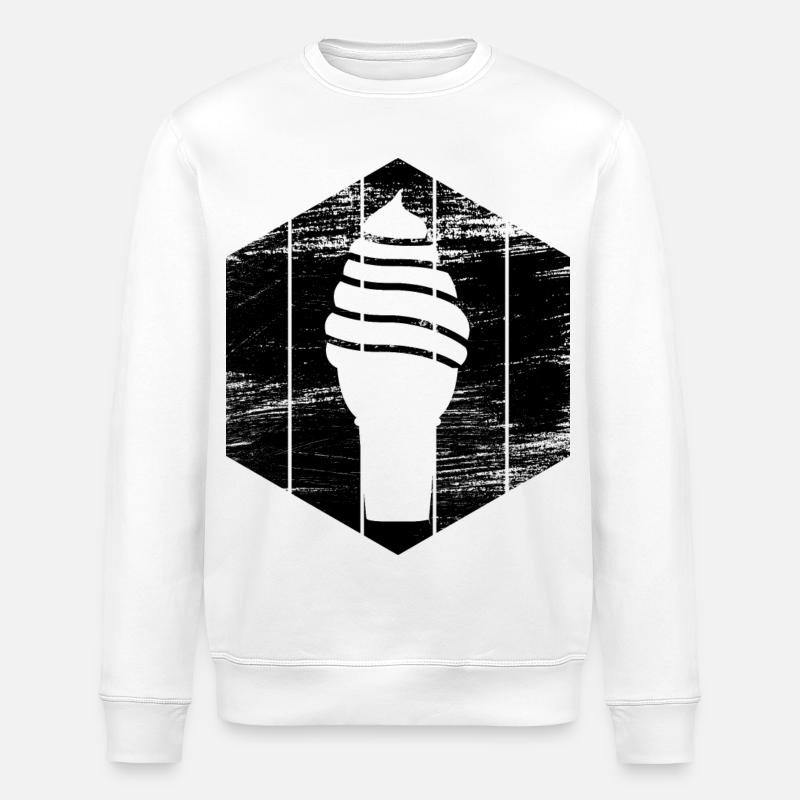 Eiscreme - Stanley/Stella Unisex Bio-Sweatshirt ROLLER - Weiß