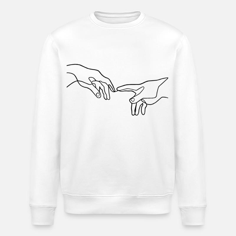 La création des mains d’Adam - Sweat bio ROLLER Stanley/Stella Unisexe - blanc