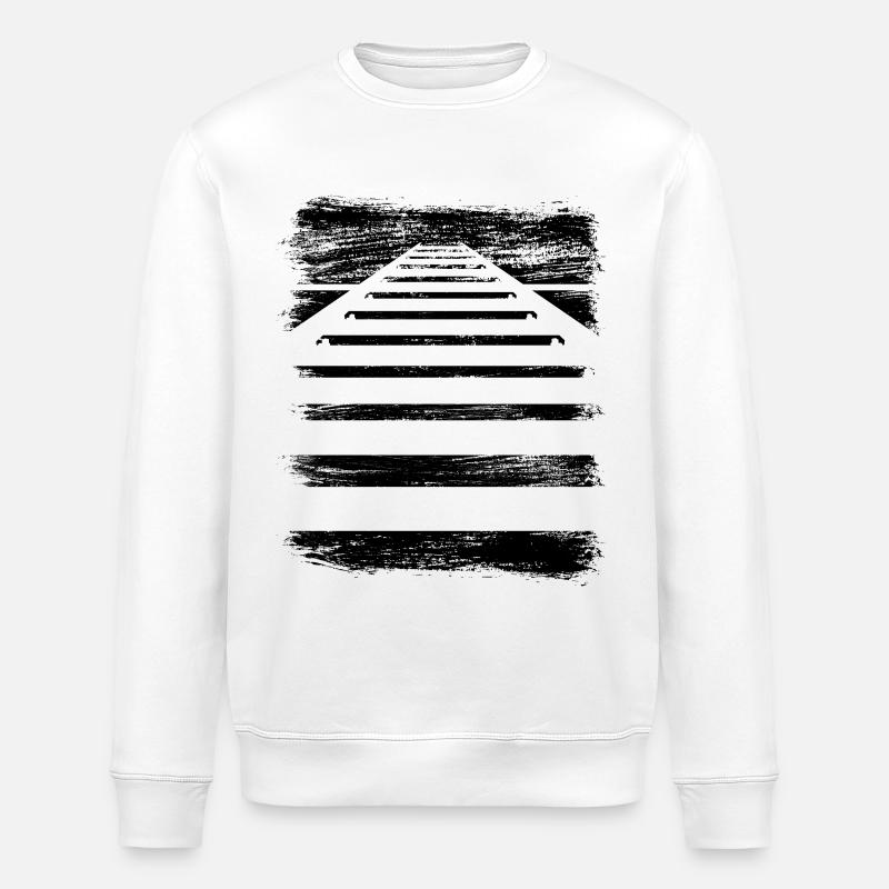 Chemin de fer - Sweat bio ROLLER Stanley/Stella Unisexe - blanc