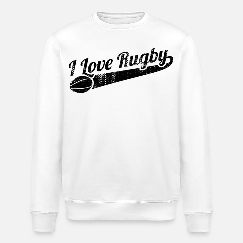 Rugby Liebe - Stanley/Stella Unisex Bio-Sweatshirt ROLLER - Weiß