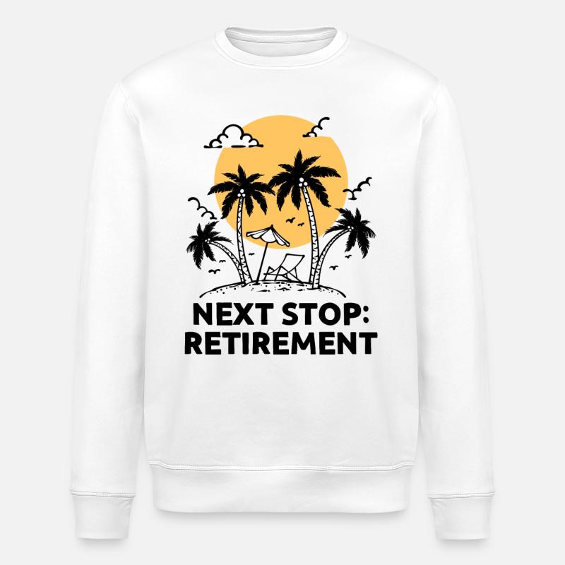 Ruhestand Statement Pensionär Abschied Senior - Stanley/Stella Unisex Bio-Sweatshirt ROLLER - Weiß
