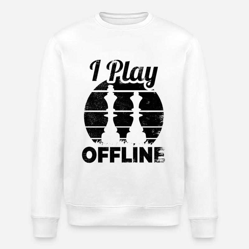 Ich spiele offline - Stanley/Stella Unisex Bio-Sweatshirt ROLLER - Weiß